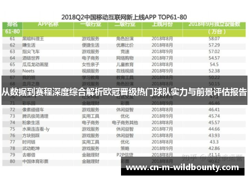 从数据到赛程深度综合解析欧冠晋级热门球队实力与前景评估报告